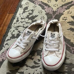 White slip on converse.